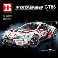 moc 2586pcs city technical racing car model competition speed sports vehicle supercar building blocks bricks toys for kids gifts