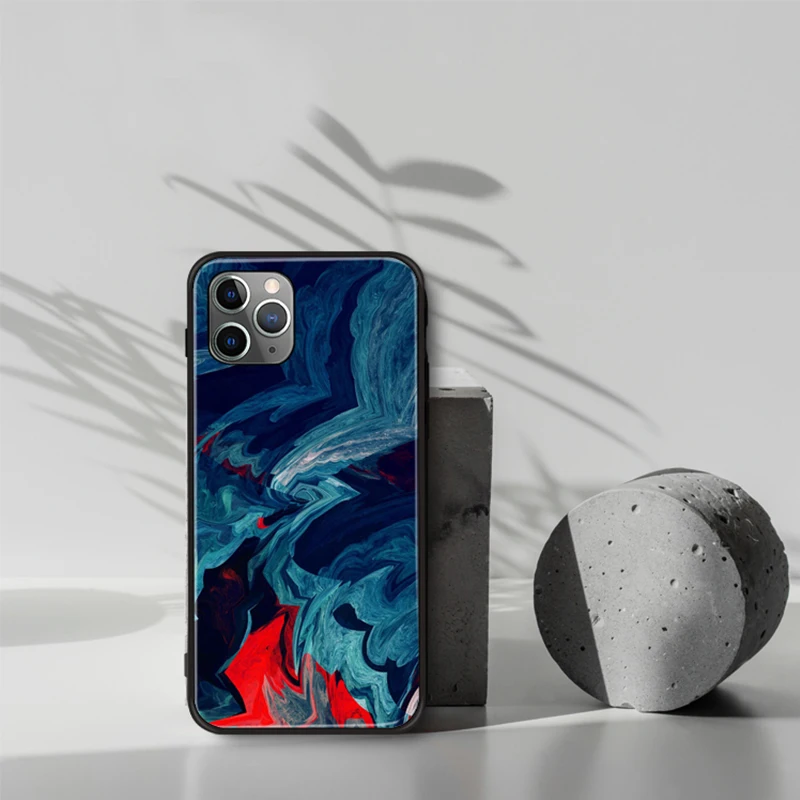 Силиконовый чехол для Iphone11 вулканический камень мягкий xs max защита от падения 8