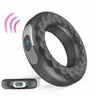 Вибратор для эрекции вибрирующее кольцо на пенис, силиконовое кольцо для пениса, блокировка спермы, задержка эякуляции, секс-игрушки для мужчин, USB-тренажер