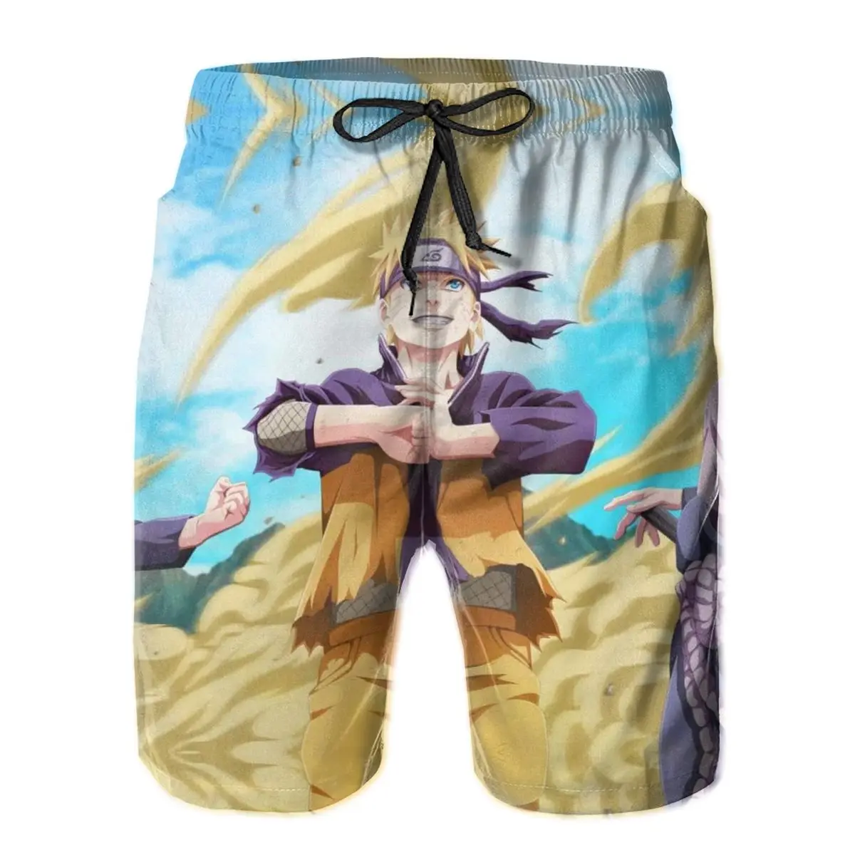 

Summer Men Causal Short Breathable Quick Dry Funny Novelty Anime,harajuku Loose Hokage12 Male Shorts