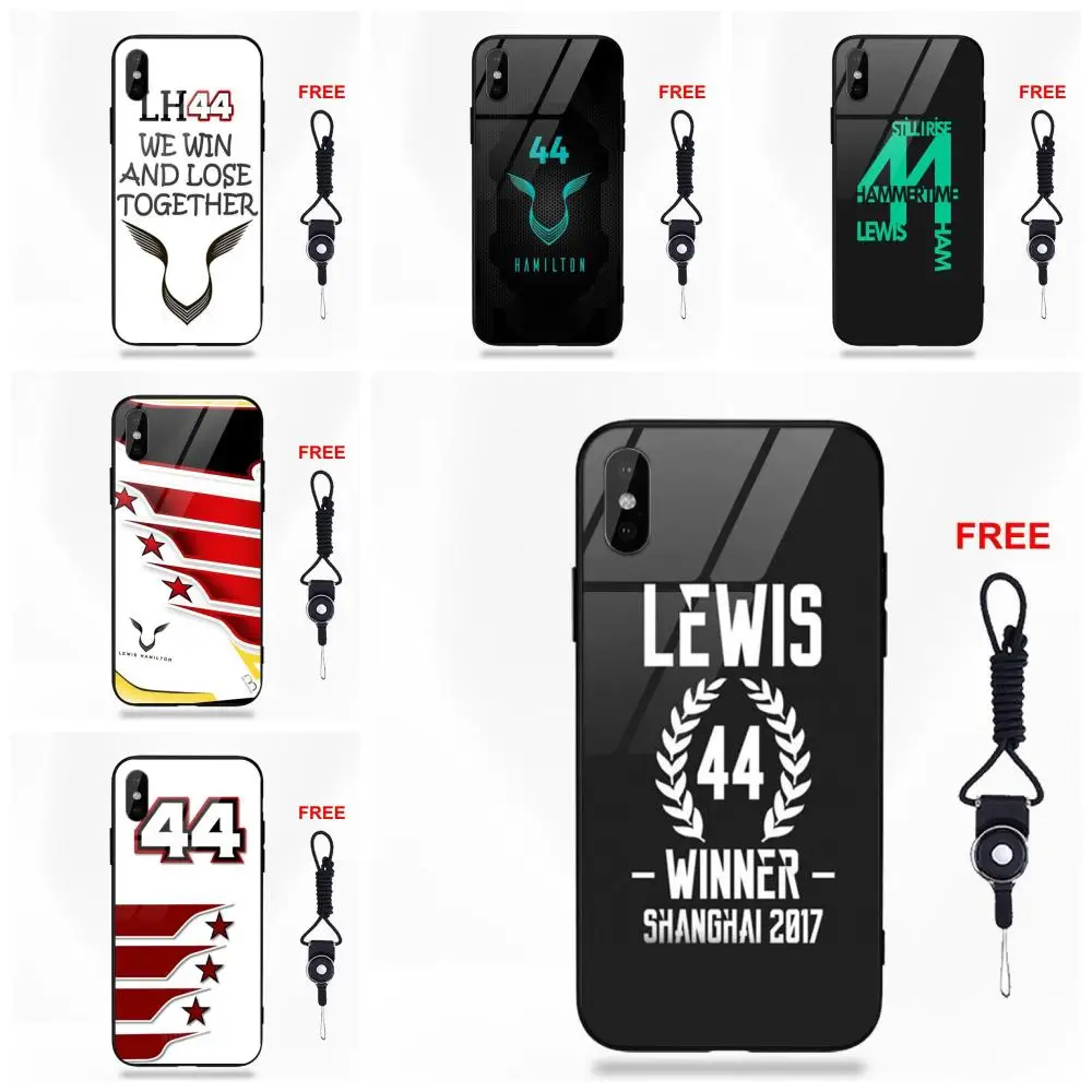 Крутой гоночный гонщик Льюис гамилтон 44 Мягкий ТПУ оправа закаленное стекло