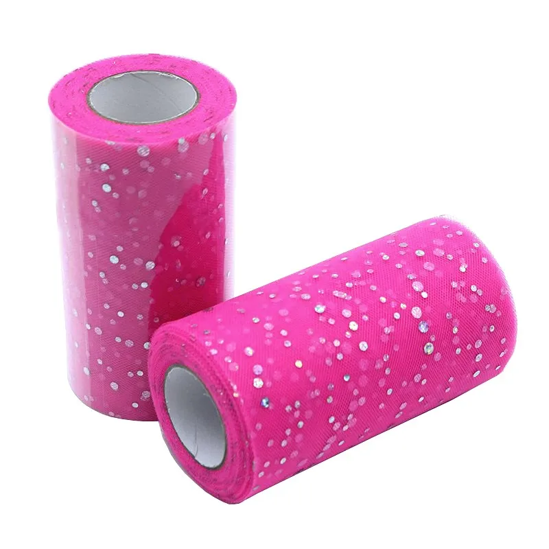 13 см * 25 ярдов блестящие лазерные блестки ткань тюль органза для свадебной