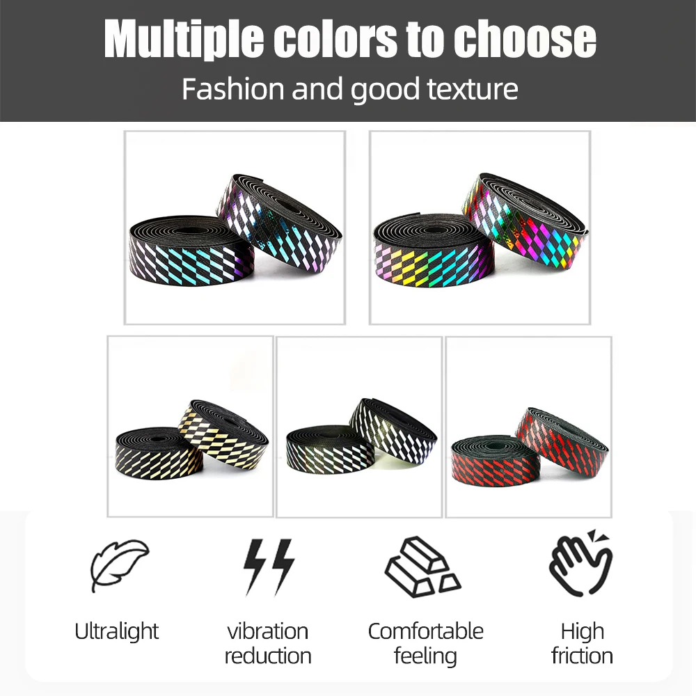 MOTSUV руль для шоссейного велосипеда ленты с алмазными блестками стиль EVA