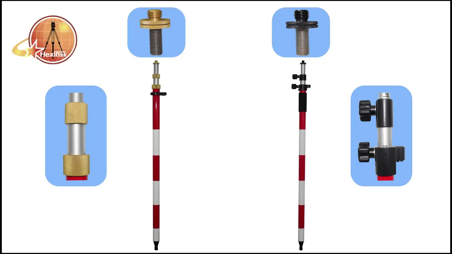 

3.6m 4.6m 5.1m Surveying Prism Pole With Twist Lock have a good price