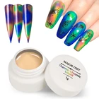 Термальная Чувствительная жидкость Auroras Nails меняющая цвет жидкая УФ-гель для ногтей искусство ногтей Живопись гель черная основа