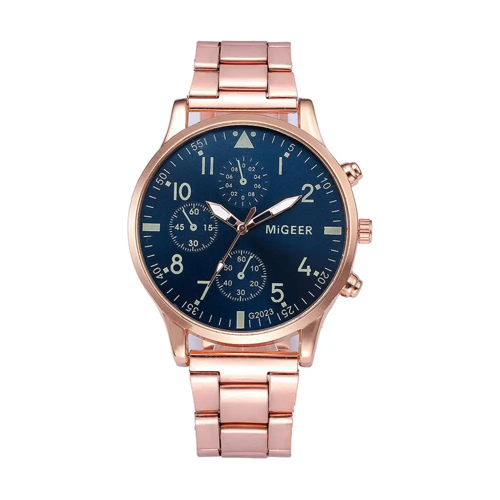 Серебристый Reloj, модные мужские часы со стальным ремешком, Аналоговые Спортивные кварцевые наручные часы, мужские часы, Топ бренд, Роскошные мужские часы, мужские часы, relogio - Цвет: Серебристый