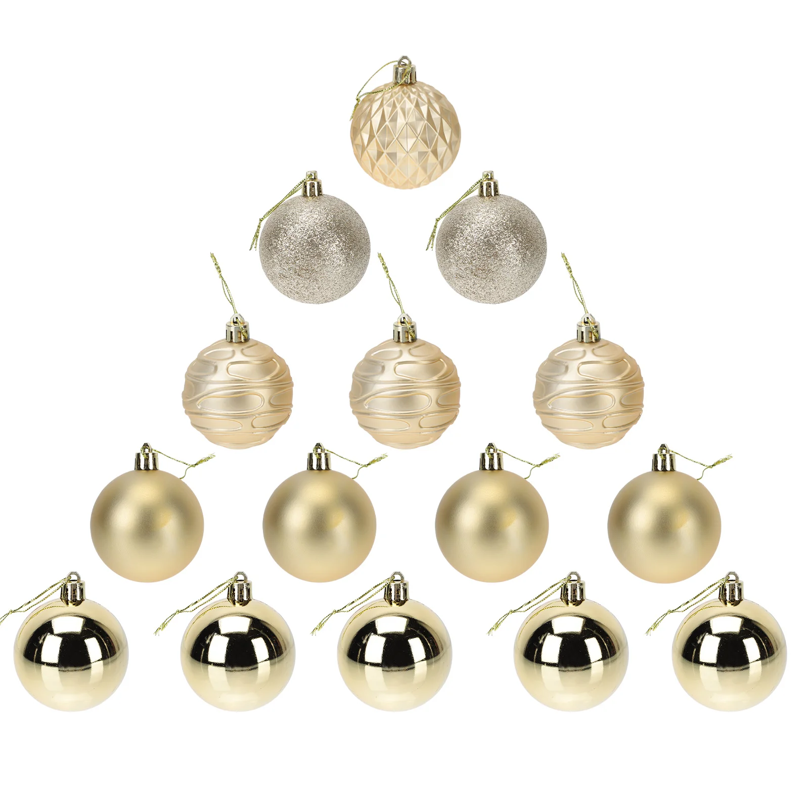 

24pcs Xmas Round Balls Decors Small Balls Pendants Lovely Christmas Tree Decors