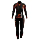 Женский комбинезон с длинным рукавом, из лайкры и геля 9D