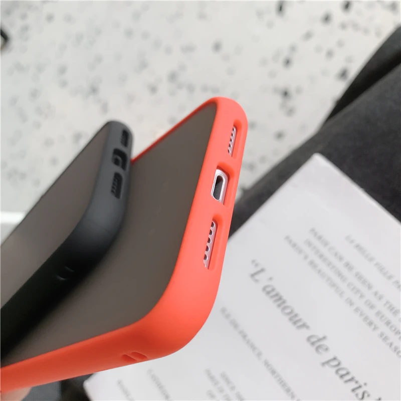 Защитный чехол LOVECOM для iPhone 11 Pro Max XR X XS 7 8 6S Plus мягкий матовый из ТПУ и