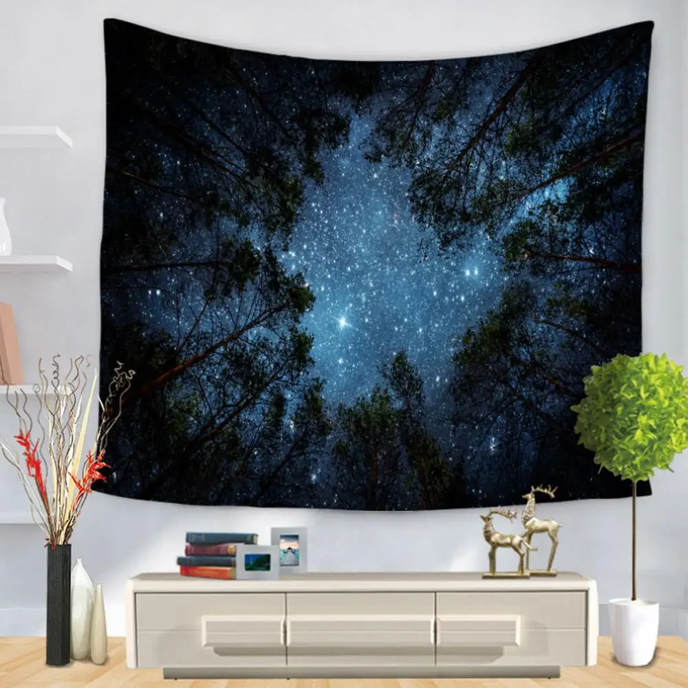 Галактика настенный хиппи-гобелен домашний декор в стиле ретро Йога пляжный