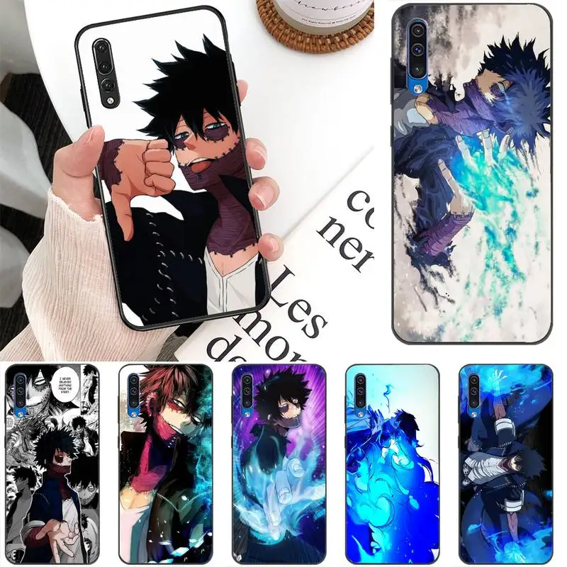 

Dabi My Hero Academia Anime Phone Case For Redmi 9A 8A 7 6 6A Note 9 8 8T Pro Max Redmi 9 K20 K30 Pro Black Soft TPU Case