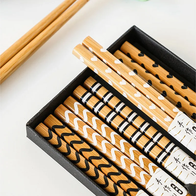 Палочки для еды Lucky Cat в японском стиле столовые приборы кухонные Нескользящие