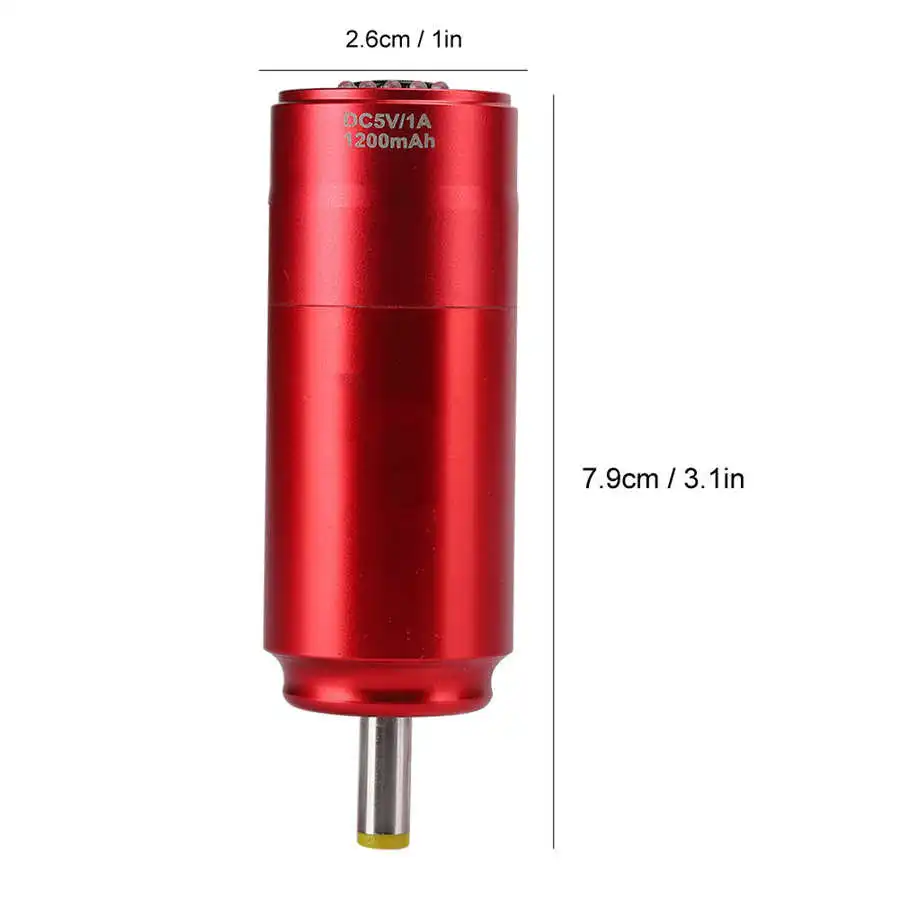 Перезаряжаемые Беспроводной татуировки Батарея Питание коннектор питания