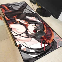 xgz dead a live anime girl large gaming keyboard waterproof mouse pad lock edge anti slip game mice pad desk mat for lol csgo
