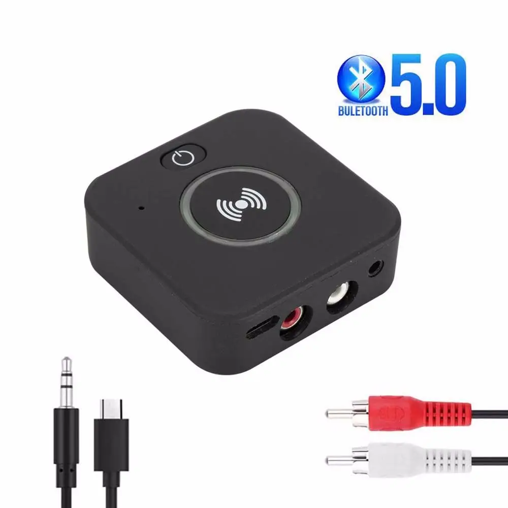 

Wireless H16 Bluetooth-compatible Audio Transmitter Receiver 3.5mm RCA AUX Jack Bluetooth 5.0 Adapter For PC Computer Car TV