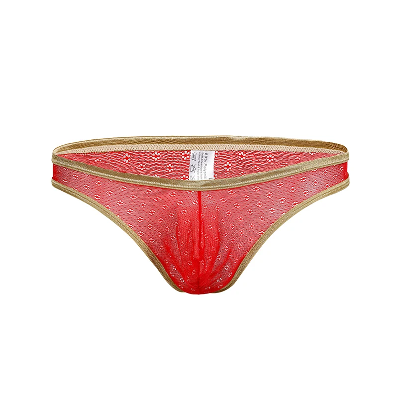 Сексуальные кружевные мужские стринги трусики нижнее белье с низкой посадкой