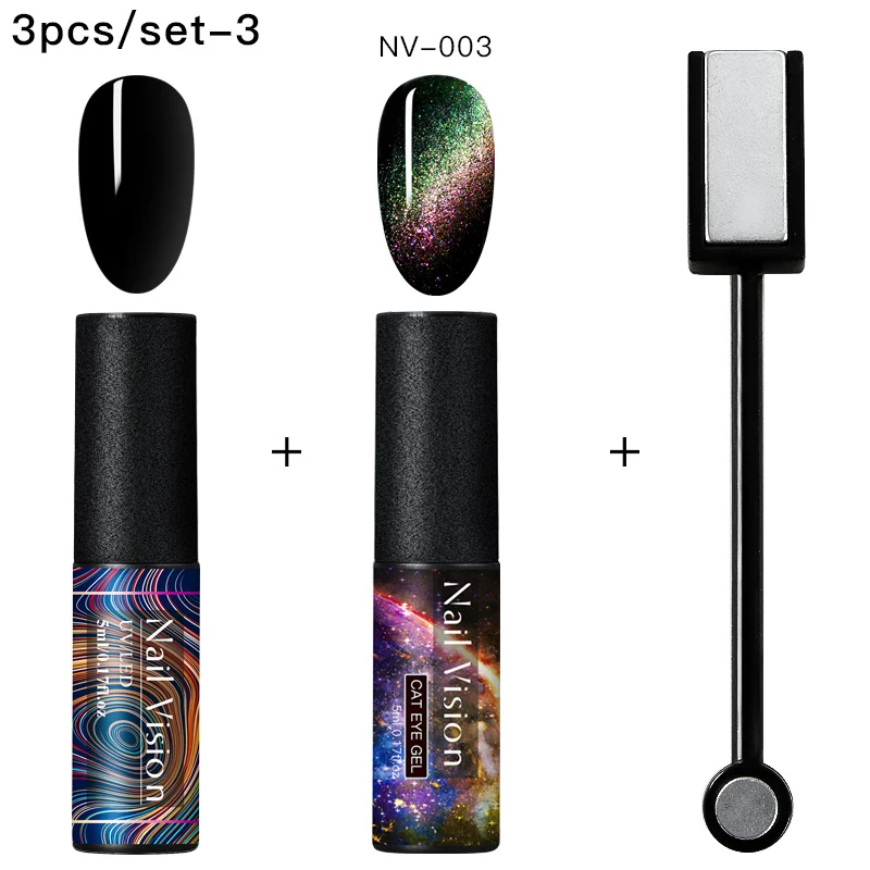 Nail Vision 5 мл Гель-лак для ногтей с эффектом «кошачий глаз» лак Хамелеон для использования с магнитом УФ Гель-лак для ногтей Фиолетовый Синий замочить от УФ светодиодный Гель-лак для ногтей - Цвет: EEZH07365