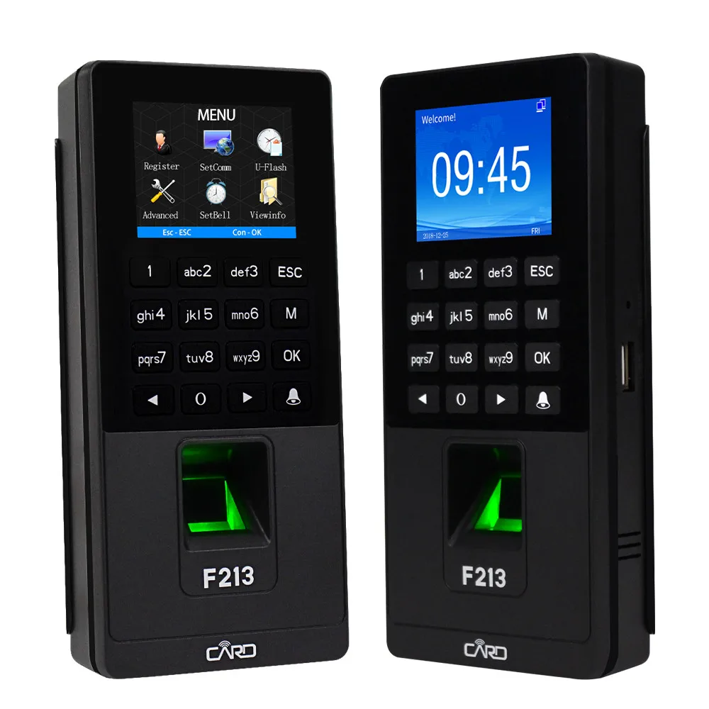 TCP/IP/USB RFID Fingerprint Access Control System Biometric Software Frame Glass Door Set Electronic Magnetic/Strike/Bolt Lock |