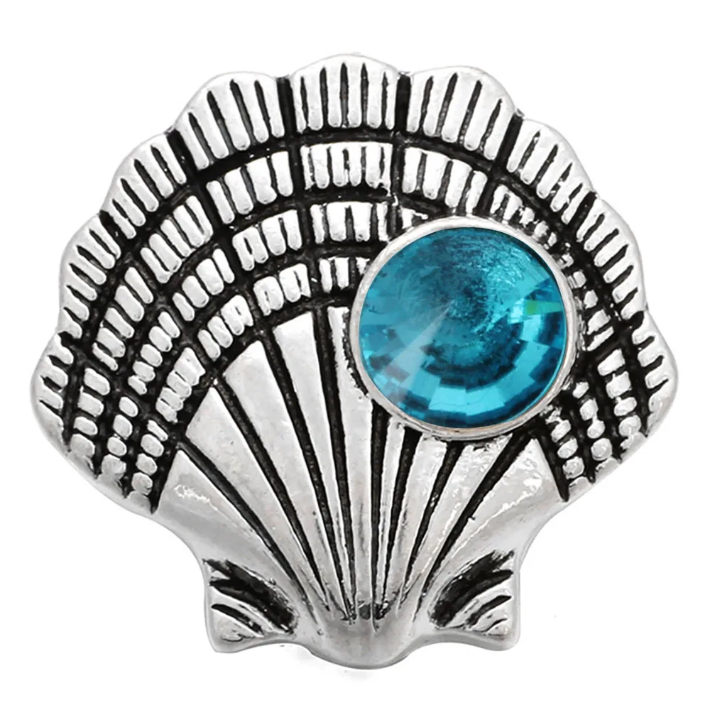 5 шт./лот новые ювелирные изделия 18 мм кнопки Стразы жемчужные ракушки цветы