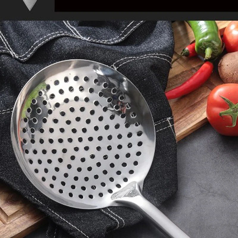 Нержавеющая сталь шумовка ковш сито ложка дуршлаг сетка фритюрница масло для