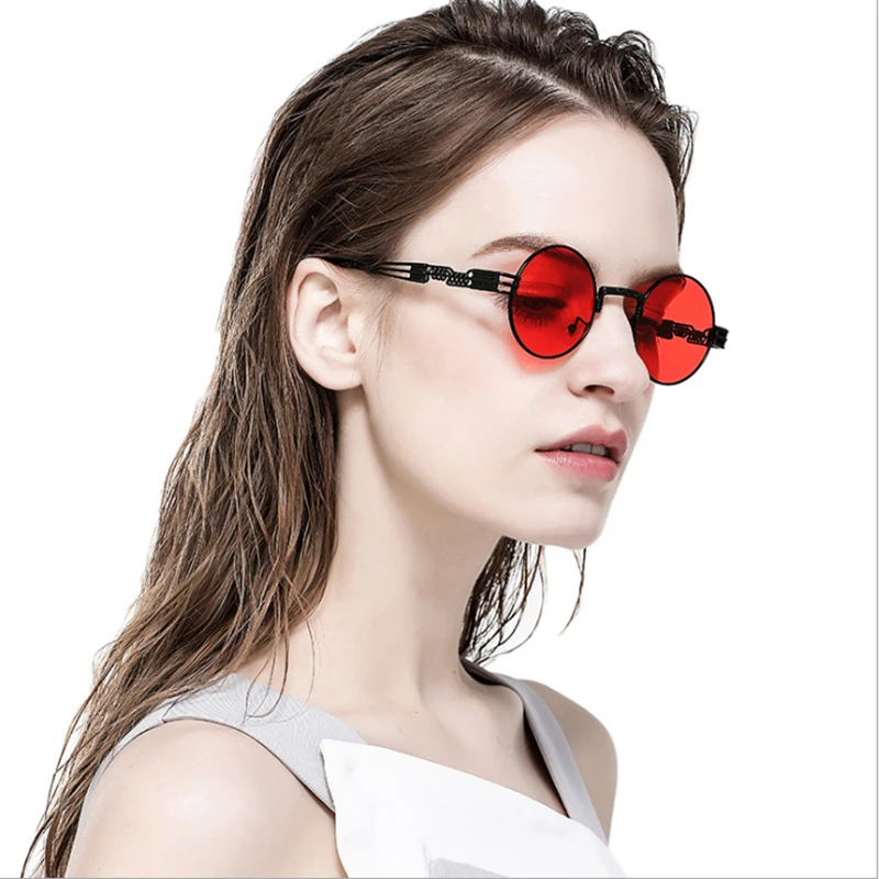 Солнцезащитные очки унисекс металлические винтажные круглые UV400 | Аксессуары для