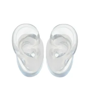 Модель слуховых аппаратов 1 пара, цветная силиконовая модель ушей для демонстрации слуховых аппаратов, обучающая модель ушей