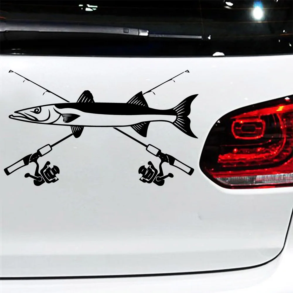 

Lovely Fishing Carbon Sticker Cover Scratches Cartoon Window Decal For Motorcycle Vw Bmw E46 Ford Focus