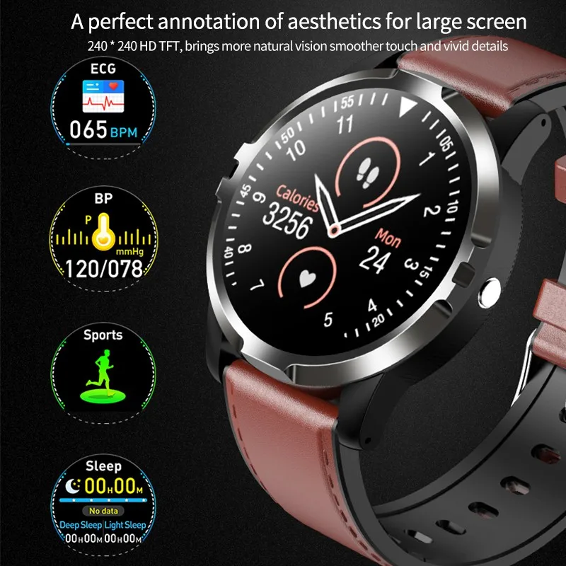 

Go3 Smart Watch Snoring Monitoring Blood Pressure Sport Watch Fitness Tracker ECG HRV Fitness Tracker Bracelet Wristbands