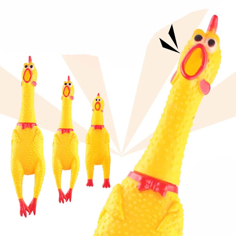 

Glue scream chicken creative whole person pet toy vent