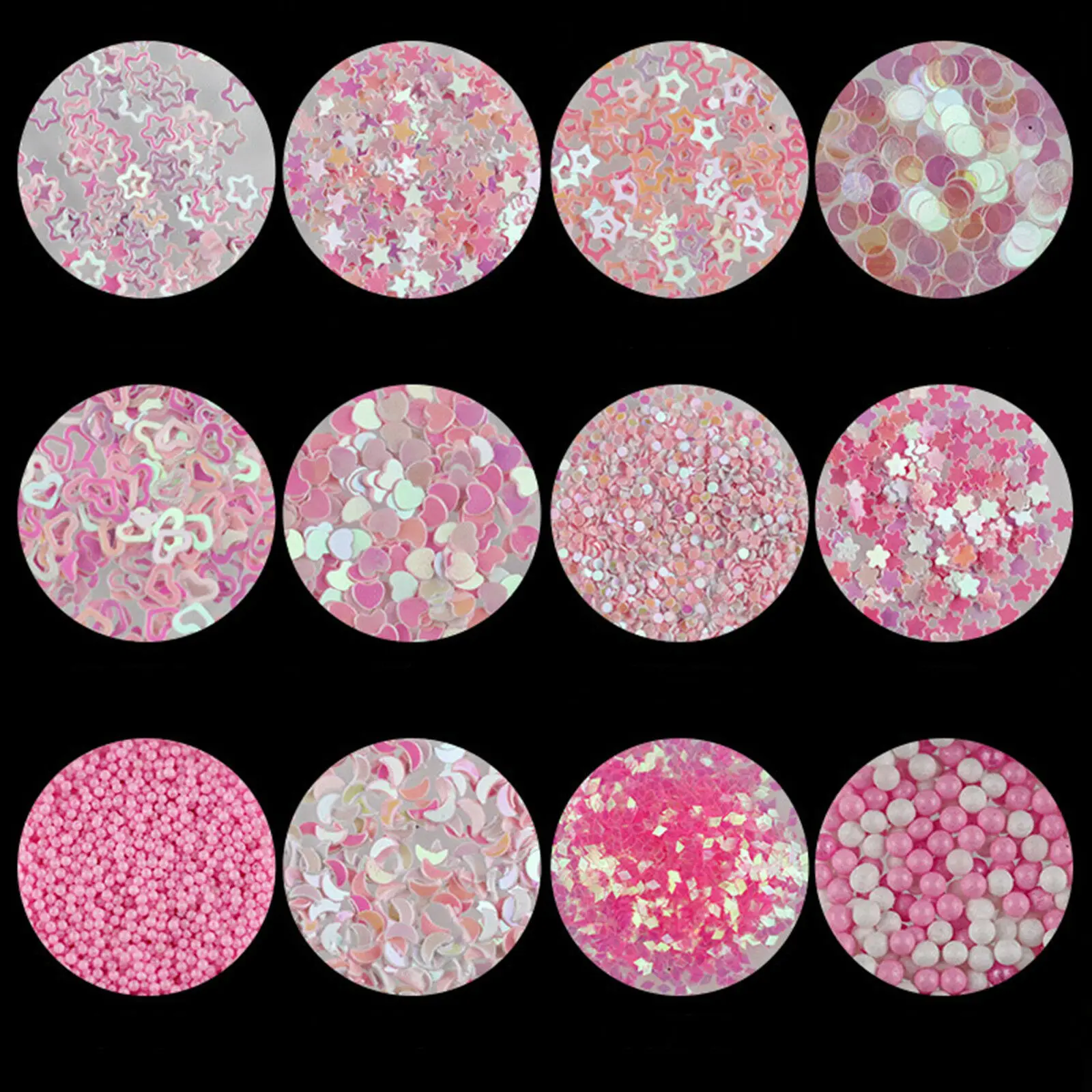 12 бутылок ассорти мини стеклянный флакон очарование Нейл-арт же цвет набор