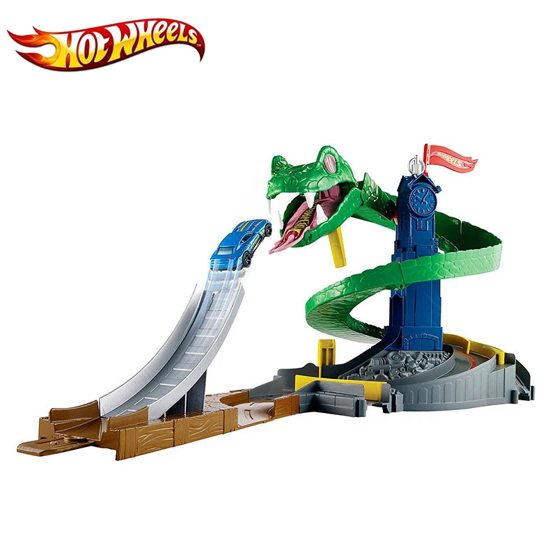 Hot Wheels оригинальная модель трассы дети Кобра гоночный туннель взволнованный