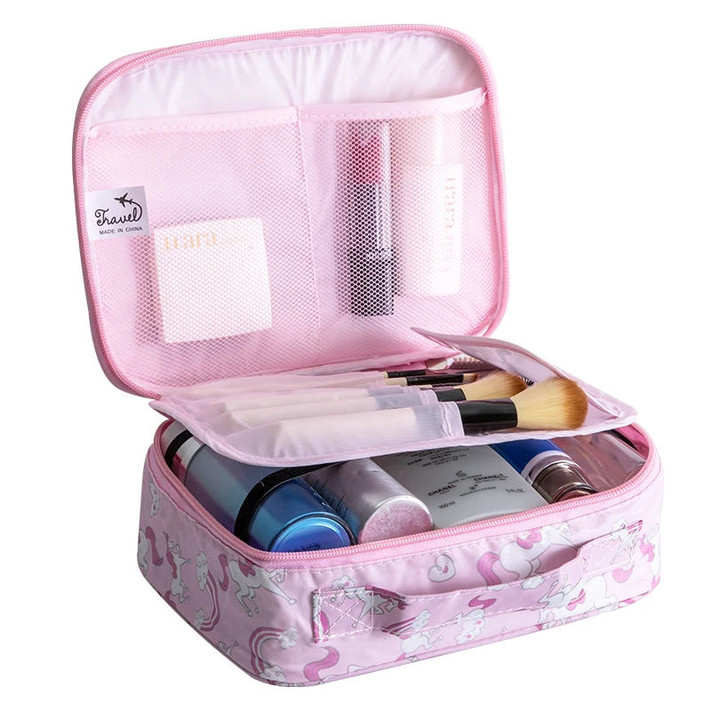 

Women Travel Printed Cosmetic Bag Professional Make up Cases Organizer Necessarie Beauty Vanity Toiletry Kit Tools Wash Storage