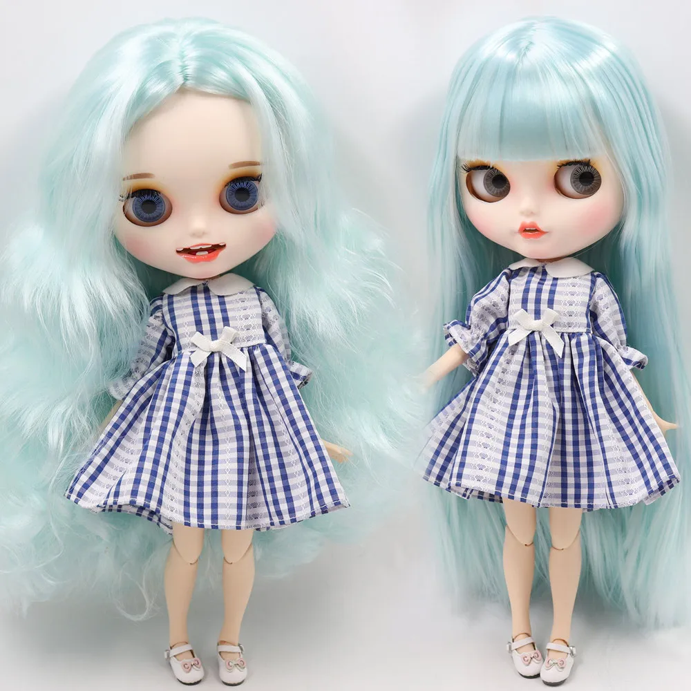 Ледяной DBS Blyth кукольные нет. BL6909 голубые волосы резные губы с открытым носом