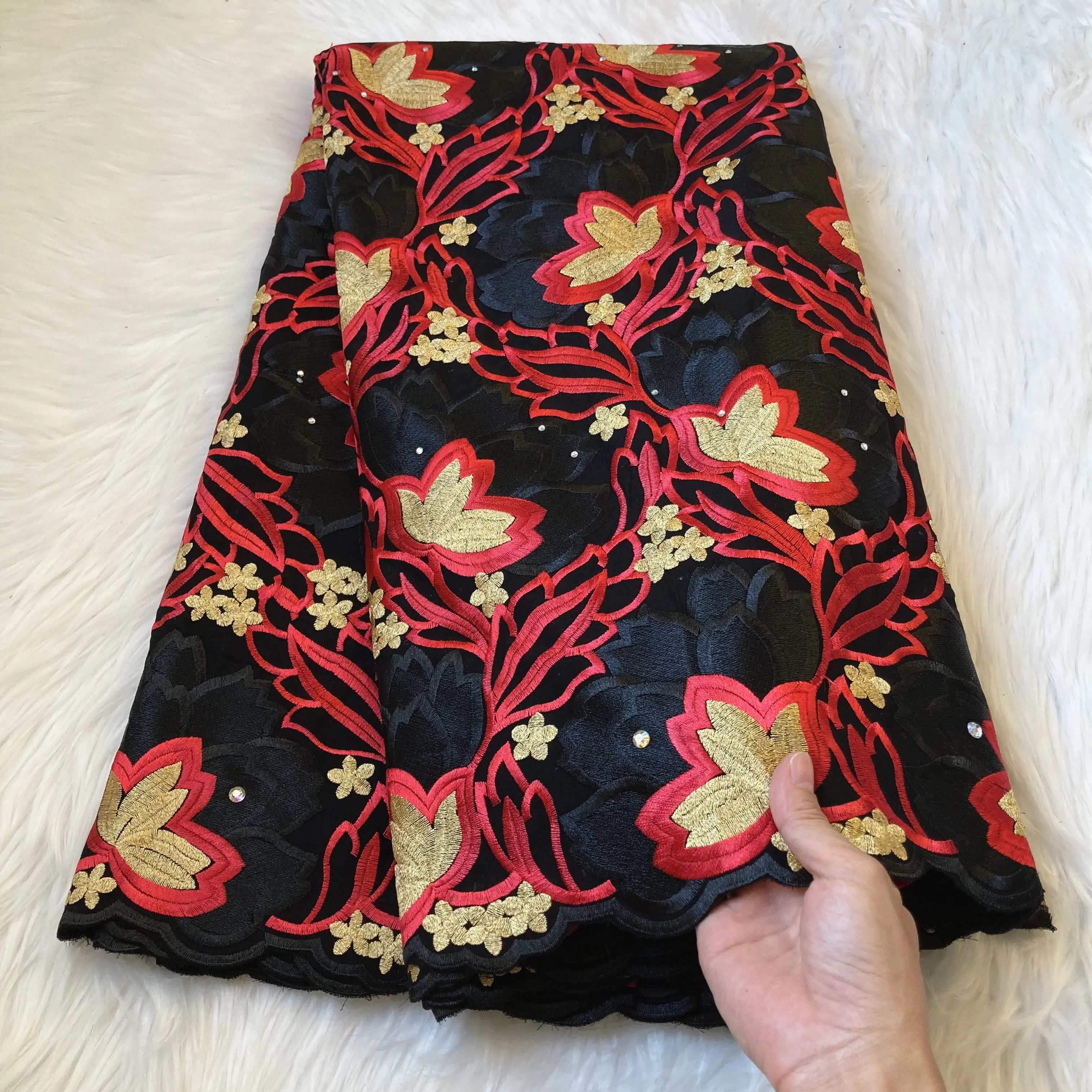 Тканевая ткань швейцарская вуаль кружево в Швейцарии африканская кружевная