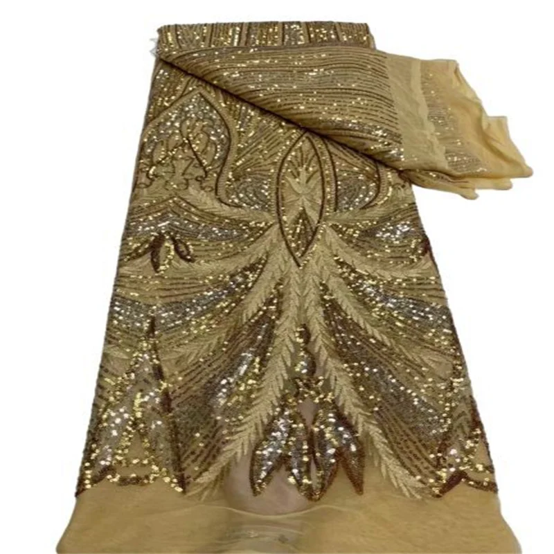 2021 новейшая дешевая вышивка французская Тюлевая кружевная ткань с блестками