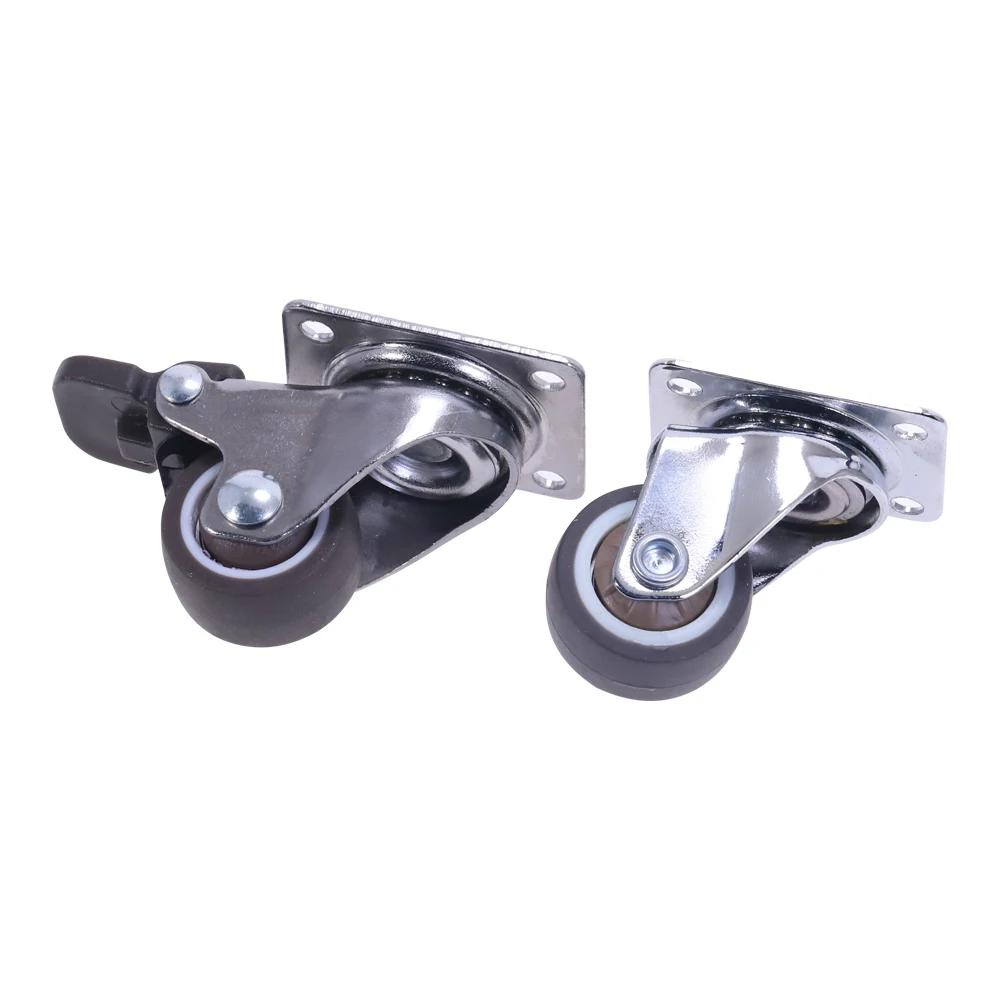 4 шт. в упаковке 1 дюйм низкий профиль/кпромышленной тележки мягкий резиновый