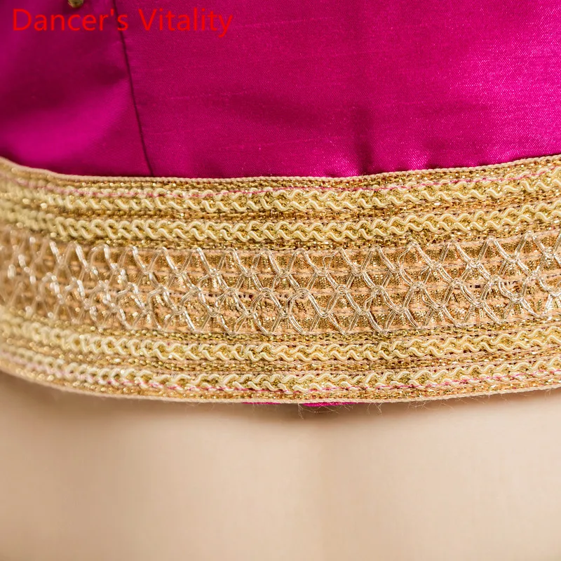 Женская индийская танцевальная тренировочная одежда искусственный Топ 5 цветов