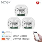 Moes Mini DIY Tuya ZigBee 3,0 12 way умный диммер, модуль переключения, требуется интеллектуальное приложение Alexa Google Home, голосовое управление