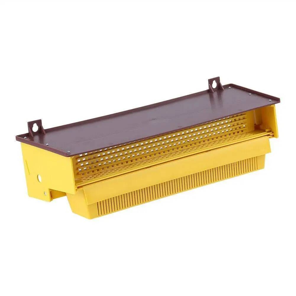 

Beekeeping Plastic Pollen Trap Yellow with Removable Apiculture Pollen Tray Ventilated Beehive Tools Collector Pollen Suppl P7P0
