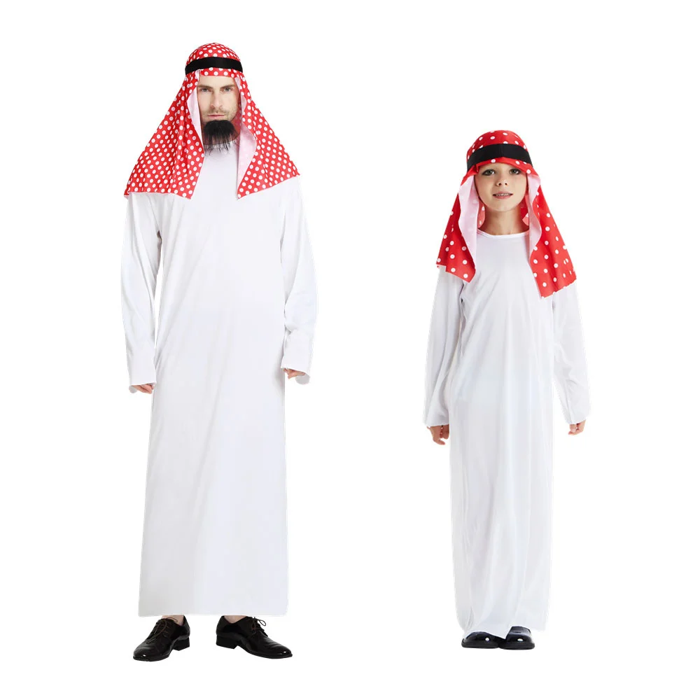 

Umorden Men Boys Arabia Arab Sheikh Costume Arabian Prince Cosplay for Child Kids Purim Halloween Costumes Fancy Dress