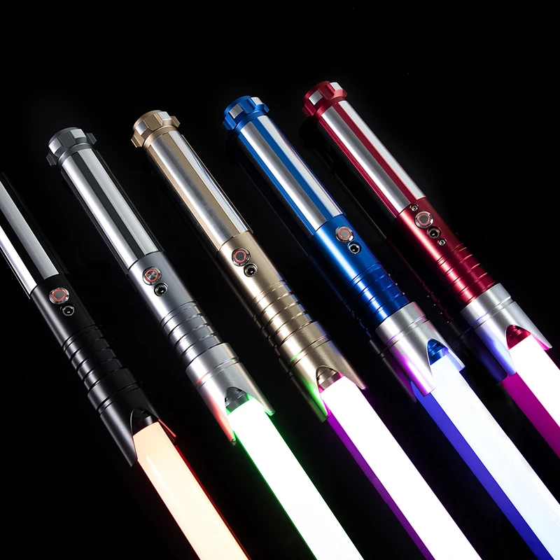 

Metal Handle RGB Lightsaber Heavy Dueling 12 Colors Change 9 sets Soundfonts Force FX FOC Blaster Toys Gift laser Sword