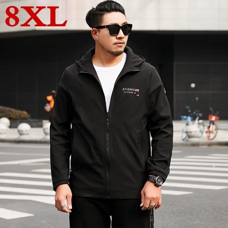 Новые мужские весенне-осенние куртки и пальто размера плюс 6xl 7xl 8xl 9xl большой