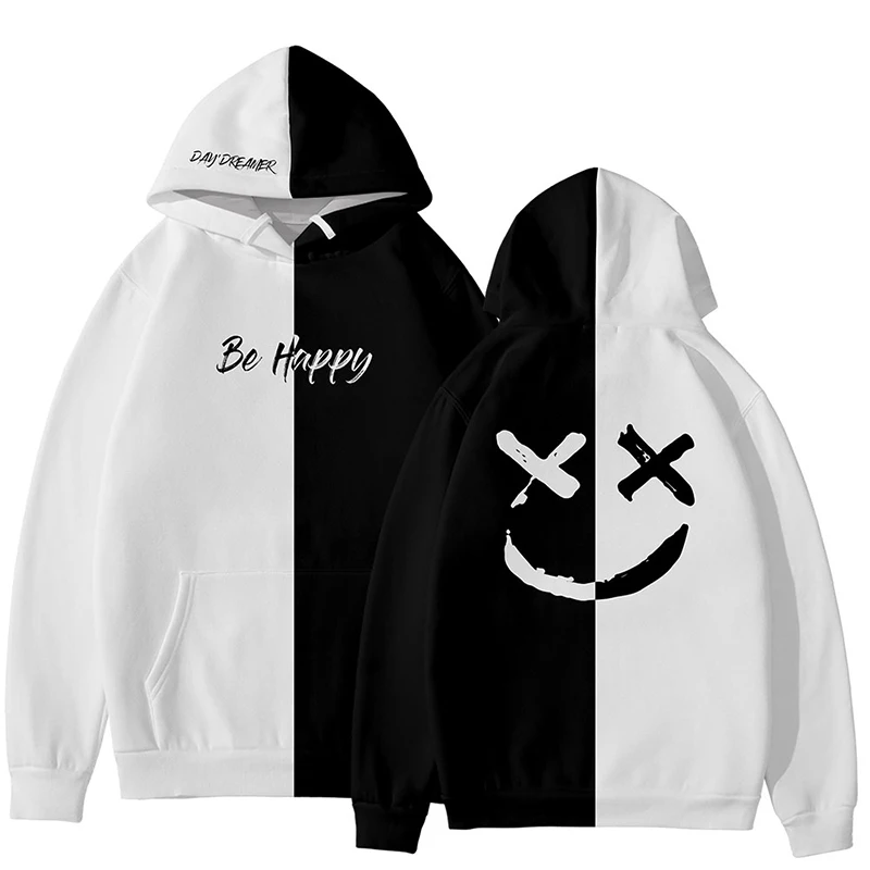 Летняя 3d футболка модная в стиле хип хоп с надписью Be Happy Smile Face kpop коротким