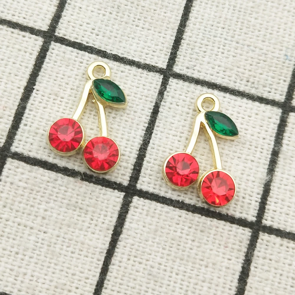 10 шт. подвески-Вишни из цинкового сплава 13 х19 мм | Украшения и аксессуары