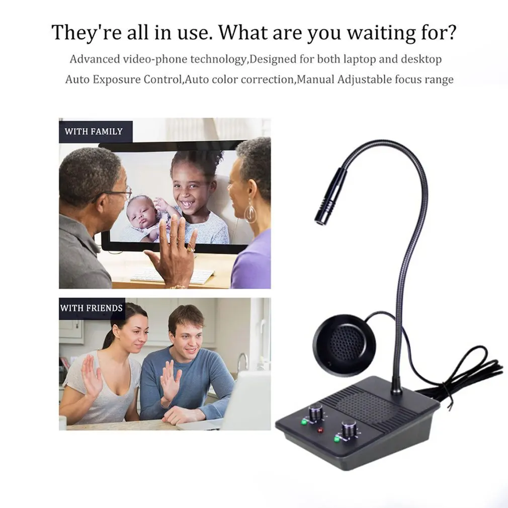 Bank Intercom System Two-way Window Intercom Loudspeaker Pharmacy Bank Intercom With High Clear Loudspeaker