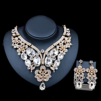 cacare luxury jewelry sets women party 2020 cheap big dubai jewelry set gold colorful drop earrings necklace set f1065 statement
