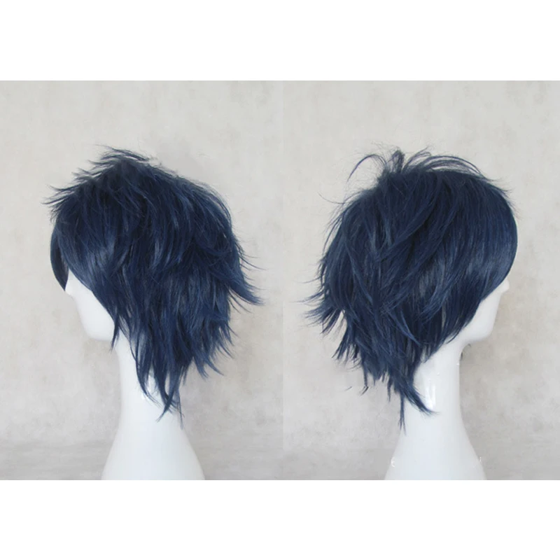 HAIRJOY красный зеленый синий коричневый розовый оранжевый Косплей парик Мужские слоистые короткие прямые синтетические волосы парики