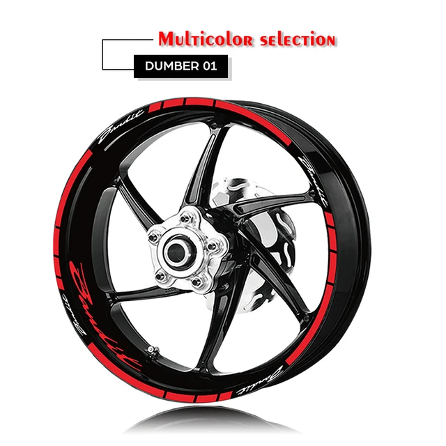 

Светоотражающие наклейки на колесо мотоцикла Suzuki Bandit, украшение для шин, наклейки с логотипом обода 1200 600