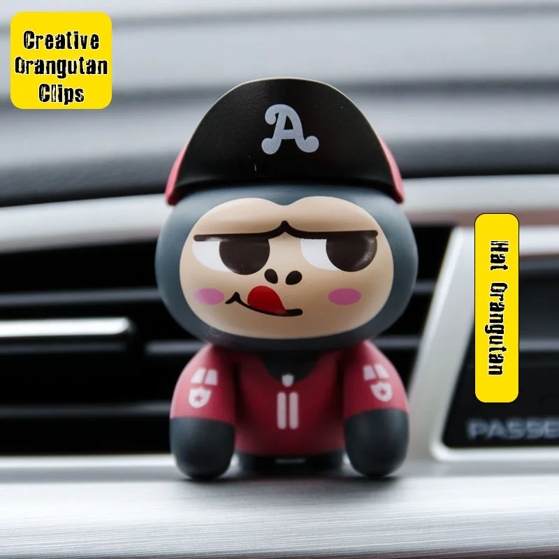 1 шт. ПВХ освежитель воздуха для автомобиля креативный мультяшный орангутанг