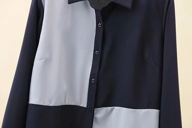 Повседневные блузки размера плюс осень 2019 Модные свободные шифоновые рубашки с